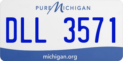 MI license plate DLL3571