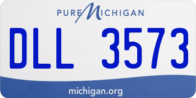 MI license plate DLL3573