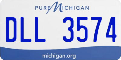 MI license plate DLL3574