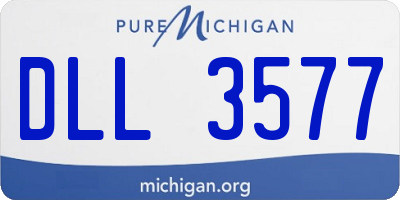 MI license plate DLL3577