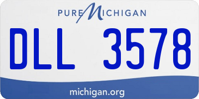 MI license plate DLL3578