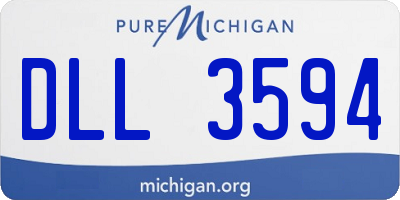 MI license plate DLL3594
