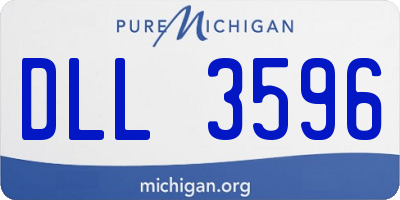 MI license plate DLL3596