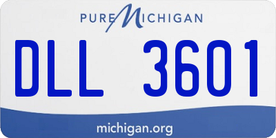 MI license plate DLL3601
