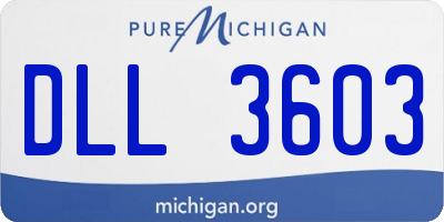 MI license plate DLL3603