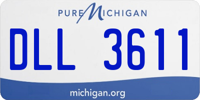 MI license plate DLL3611