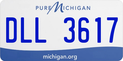 MI license plate DLL3617