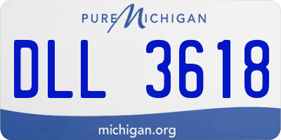 MI license plate DLL3618