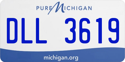 MI license plate DLL3619