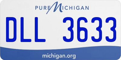 MI license plate DLL3633