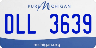 MI license plate DLL3639