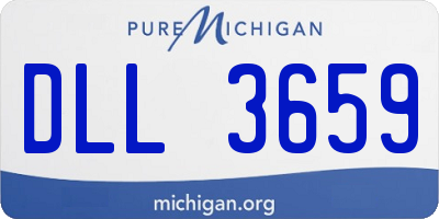 MI license plate DLL3659