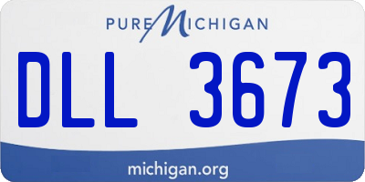 MI license plate DLL3673