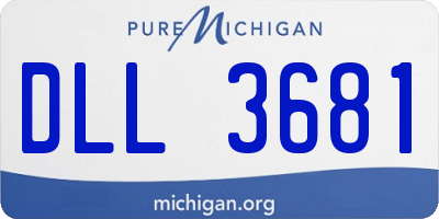 MI license plate DLL3681
