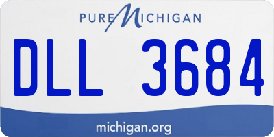 MI license plate DLL3684