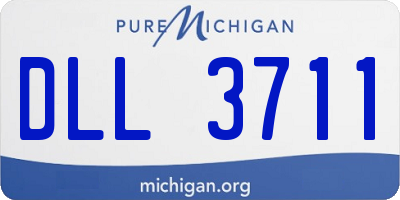 MI license plate DLL3711