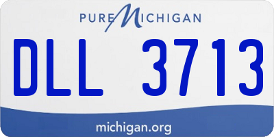 MI license plate DLL3713