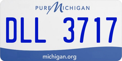 MI license plate DLL3717
