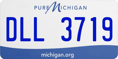 MI license plate DLL3719