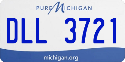 MI license plate DLL3721