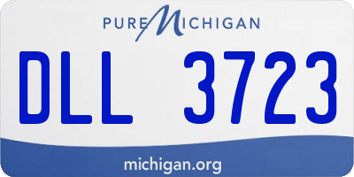 MI license plate DLL3723