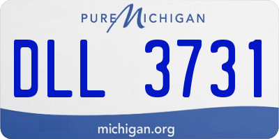 MI license plate DLL3731
