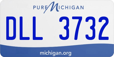 MI license plate DLL3732