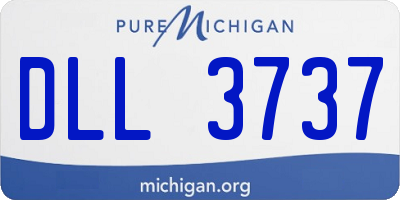 MI license plate DLL3737