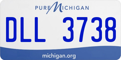 MI license plate DLL3738