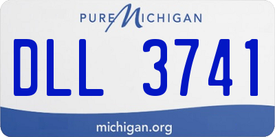 MI license plate DLL3741