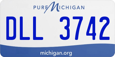 MI license plate DLL3742