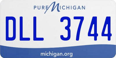 MI license plate DLL3744