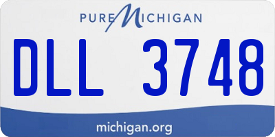 MI license plate DLL3748