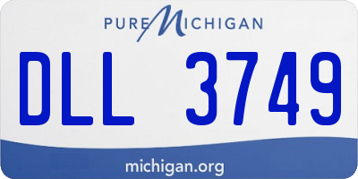 MI license plate DLL3749