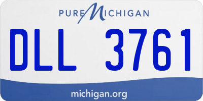 MI license plate DLL3761