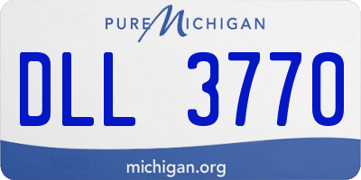 MI license plate DLL3770