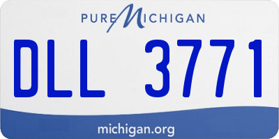MI license plate DLL3771