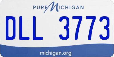 MI license plate DLL3773