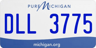 MI license plate DLL3775