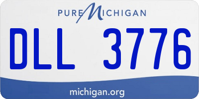 MI license plate DLL3776