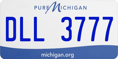 MI license plate DLL3777