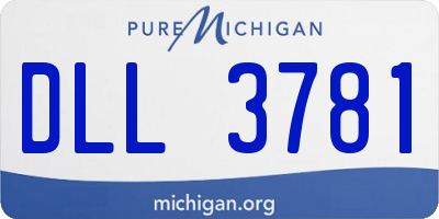 MI license plate DLL3781