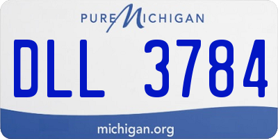 MI license plate DLL3784