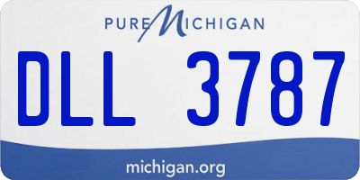 MI license plate DLL3787
