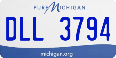 MI license plate DLL3794