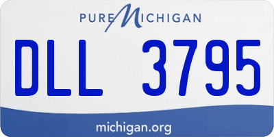 MI license plate DLL3795