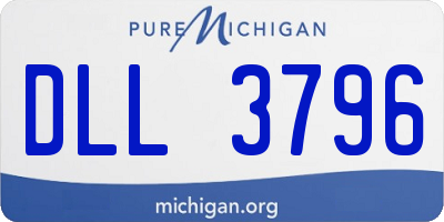 MI license plate DLL3796