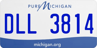 MI license plate DLL3814