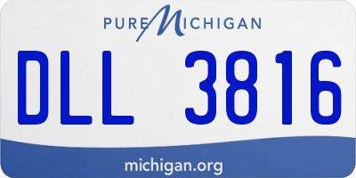 MI license plate DLL3816