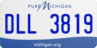 MI license plate DLL3819